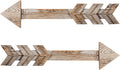 Arrow Decor, Set of 2 Arrows, Rustic Wood Arrow Sign Wall Decor - Decorative Farmhouse Home Wall Hanging Decor