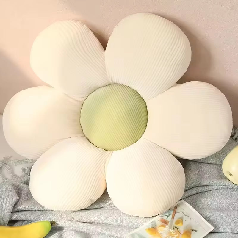 35CM Colorful Flowers Plush Pillow Plant Petal Cushion Stuffed Toys for Girls Baby Home Decor Gift