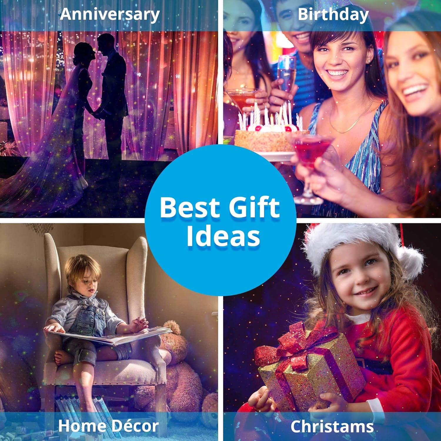 Star Light Projector for Bedroom, Galaxy Projector,Gifts for Women Men Mom,Starry Night Light Projector for Home Party,Projector Lights for Ceiling for Adults Teen Girls Boys,.